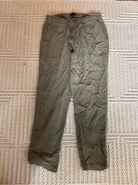 Women’s Olive Green Casual Drawstring Pants